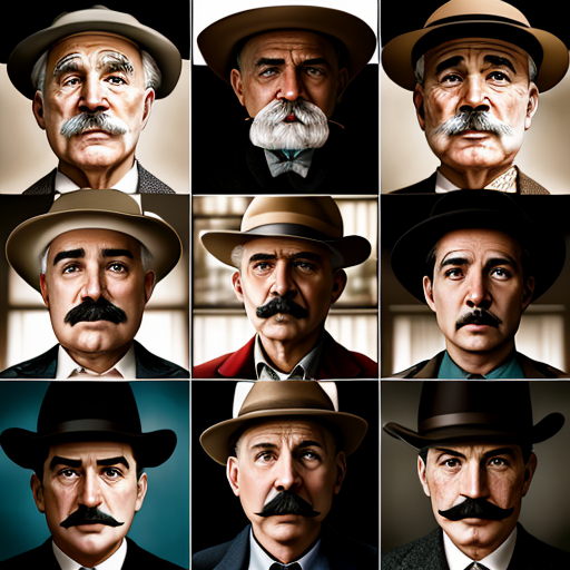 A montage of scenes highlighting Poirot's charming conversations, with close-ups of guests' faces as they unwittingly reveal their hidden truths.